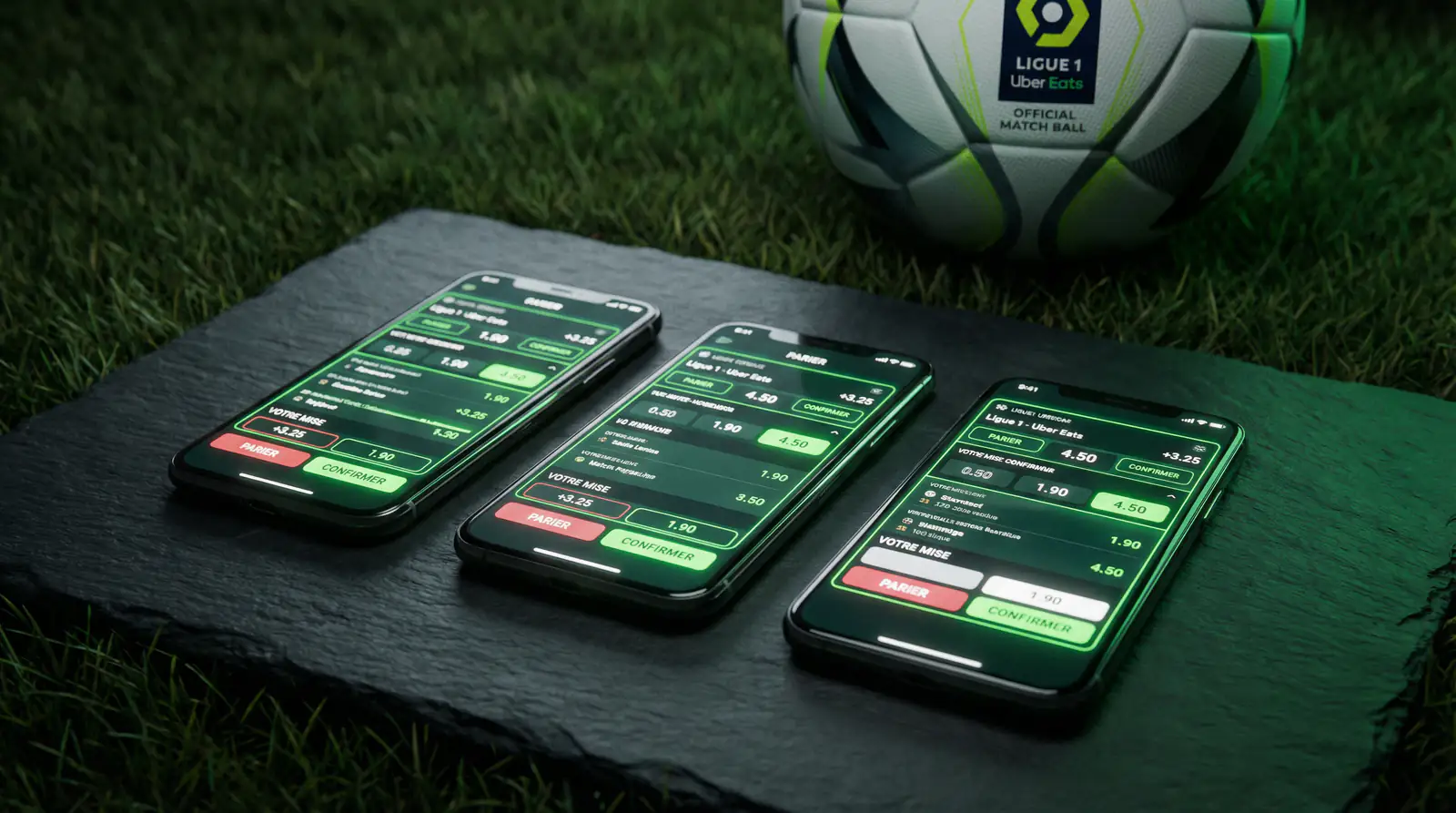 Comparatif des opérateurs de paris sportifs agréés pour la Ligue 1 sur écran de smartphone